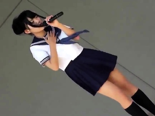 Cute Japanese Students Dance