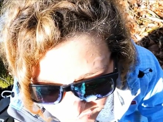 Facial in the forest in Germany
