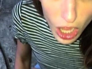 Hot amateur teen blowjob and facial HD video