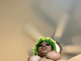 Black MILF with BIG boobs dancing and teasing