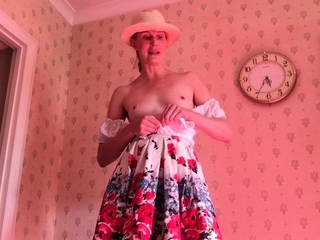 Blonde big titted amateur milf banged