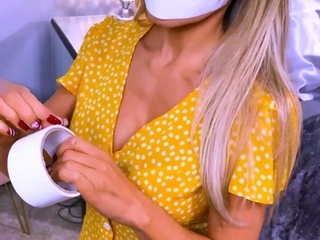 Blonde babe scarlet solo webcam