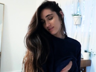 Chubby Brunette Big Boobs Dildo Masturbation