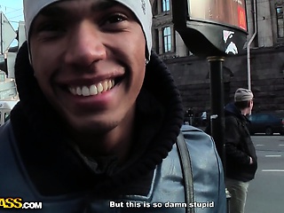 A black stud walks around the streets trying to pick up gorgeous babes