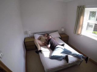 Passionate lovers don't know their bedroom shenanigans are being filmed