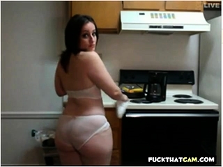 In the kitchen