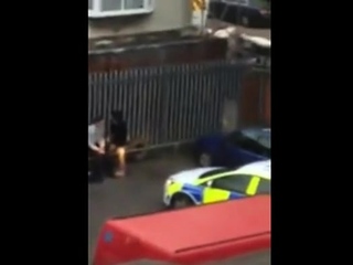 Caught in the act by the cops